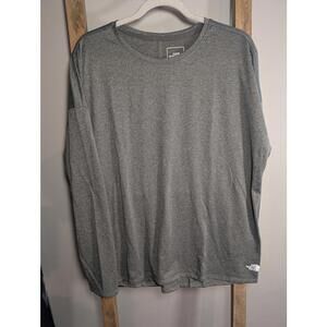 The North Face Women's Long Sleeve Gray Shirt Flashdry XXL